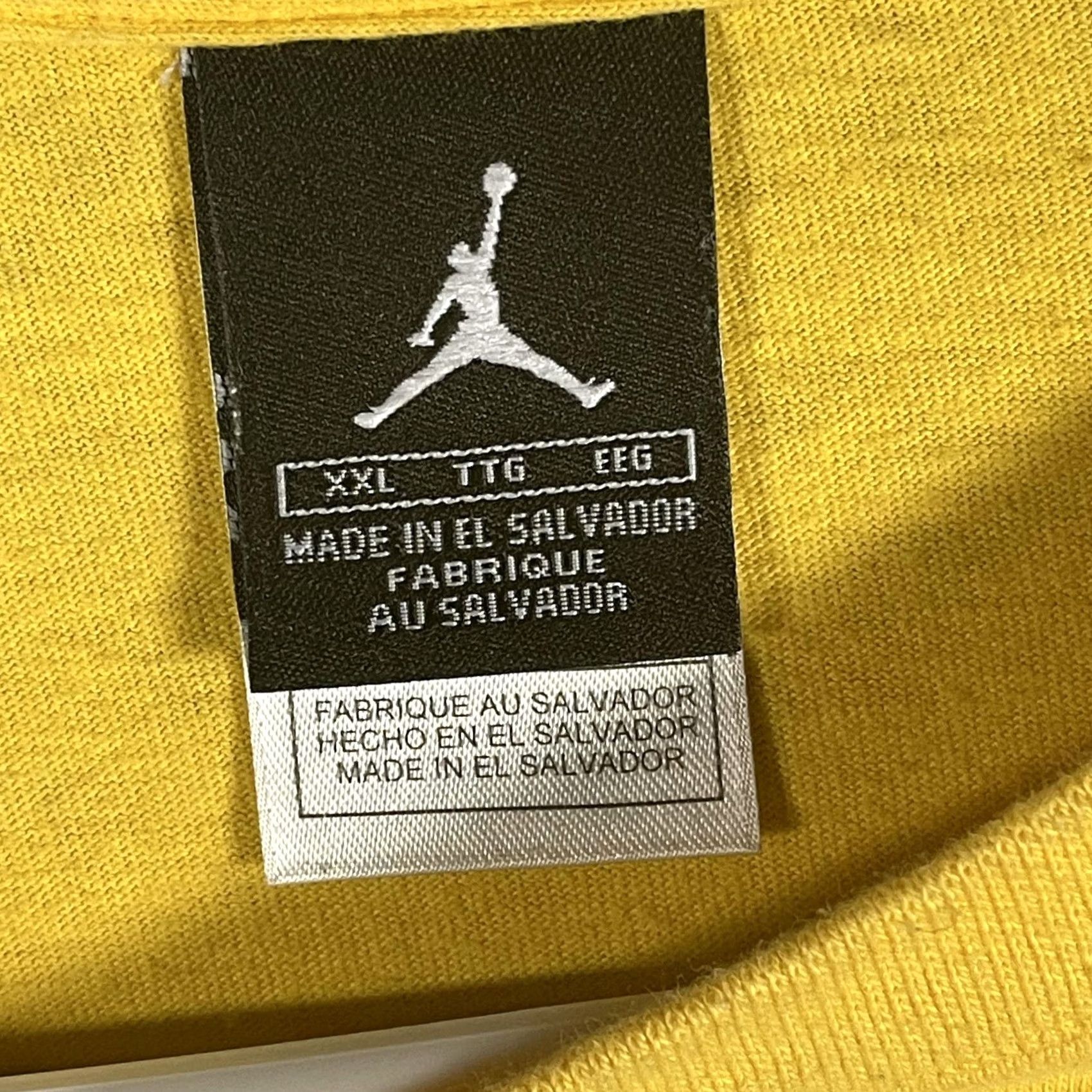 Jordan Brand Jordan Shirt Mens 2XL Yellow Jumpman Graphic Air Jordan MVP 69 Points Tee Size US XXL / EU 58 / 5 - 4 Thumbnail