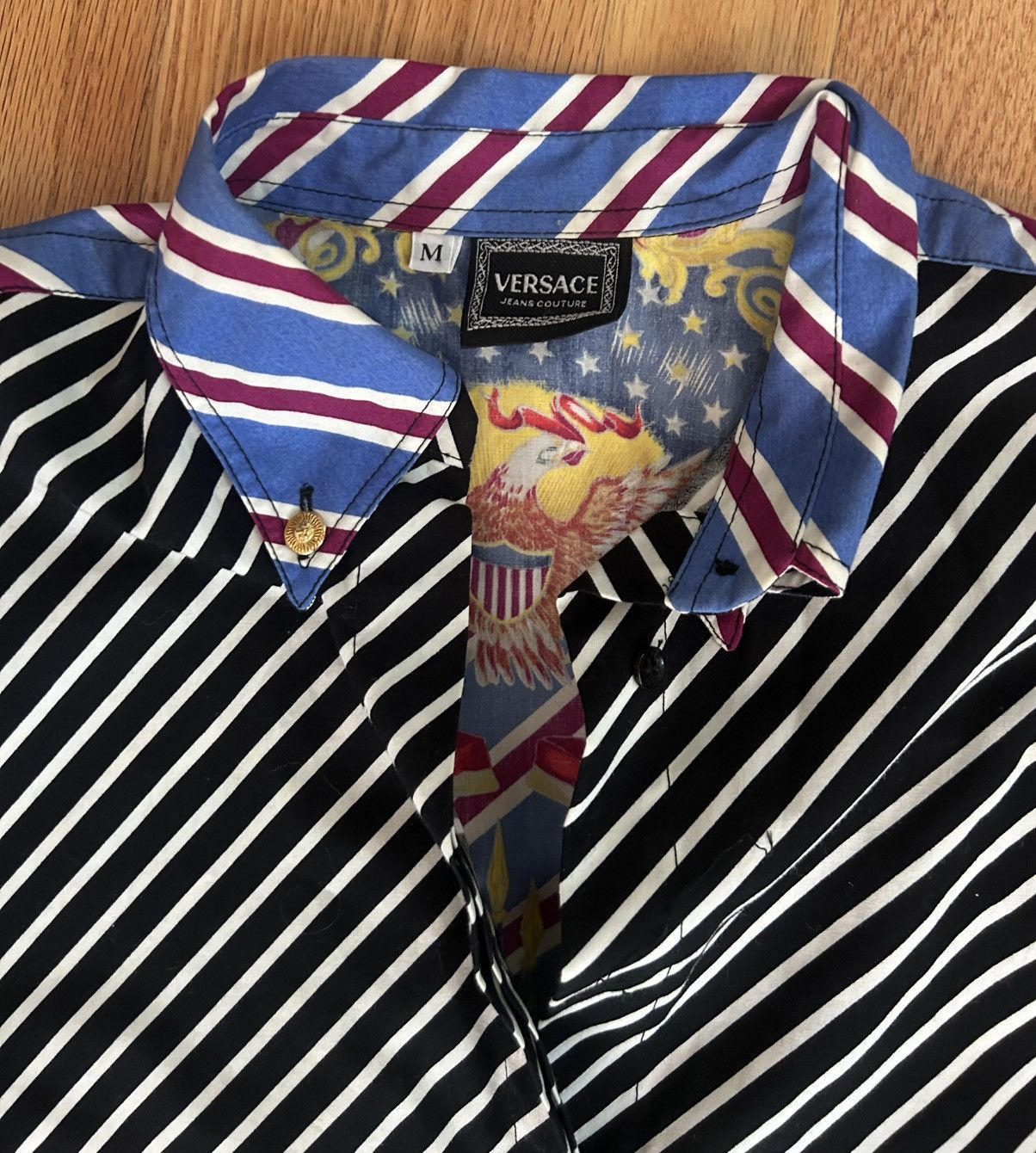 Versace VERSACE Jeans Couture Striped Blouse. M Size M / US 6-8 / IT 42-44 - 2 Thumbnail