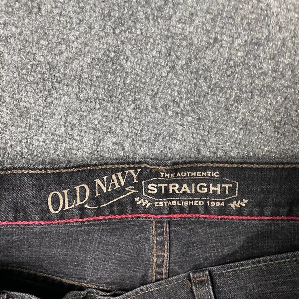 Old Navy Old Navy Jeans Men's 36x30 Straight Leg Denim Charcoal Size US 36 / EU 52 - 8 Thumbnail