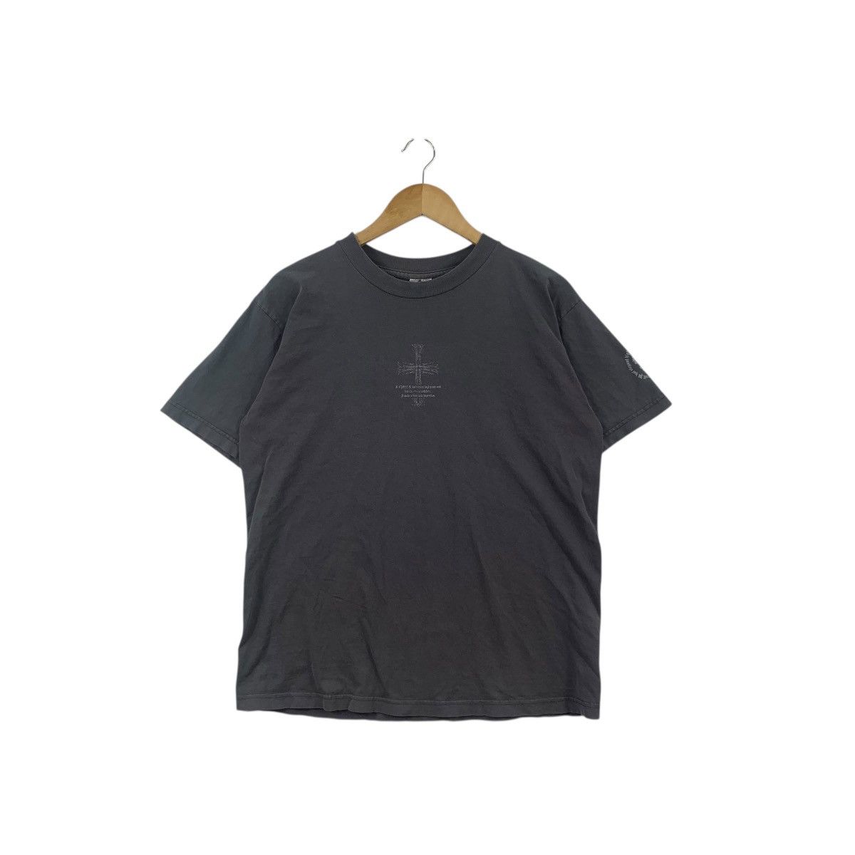 Vintage Vintage DRAGON RYU CROSS Natural Sun Faded Trashed Tee Shirt Size US L / EU 52-54 / 3 - 1 Thumbnail