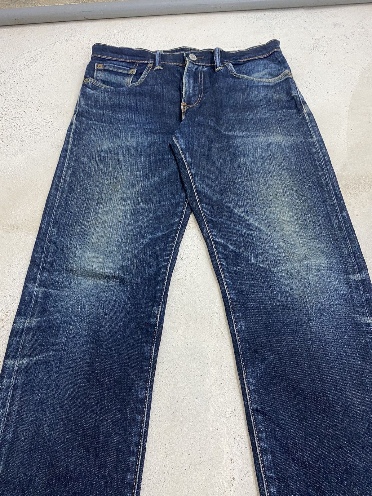 Japanese Brand × Levi's Levis 508 K445 Blue Jean Washed Distress Slim Fit Style Size US 31 - 6 Thumbnail