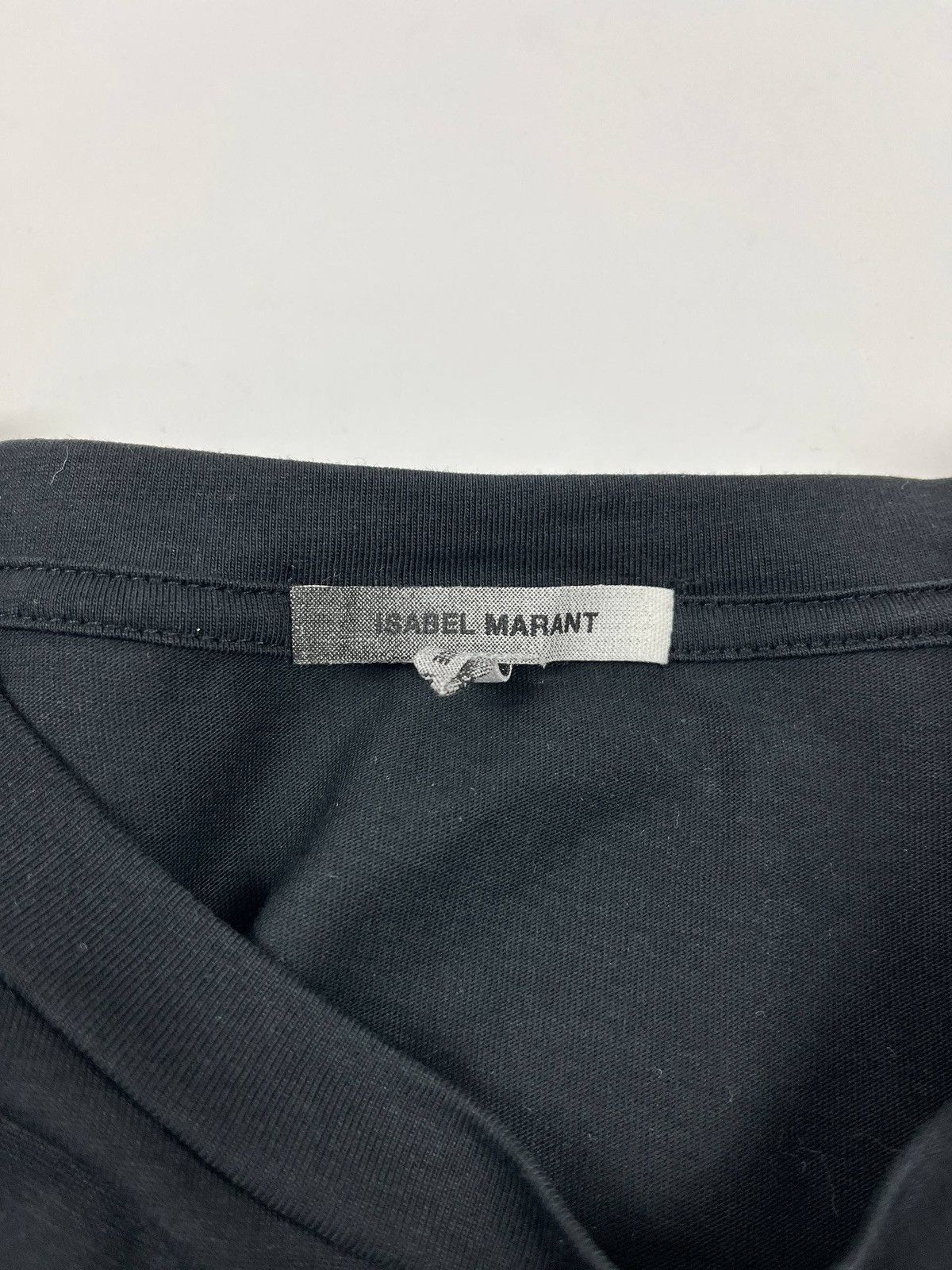 Isabel Marant Isabel Marant Zafferh Graphic T Shirt XL Black Designer Tee Size US XL / EU 56 / 4 - 3 Thumbnail