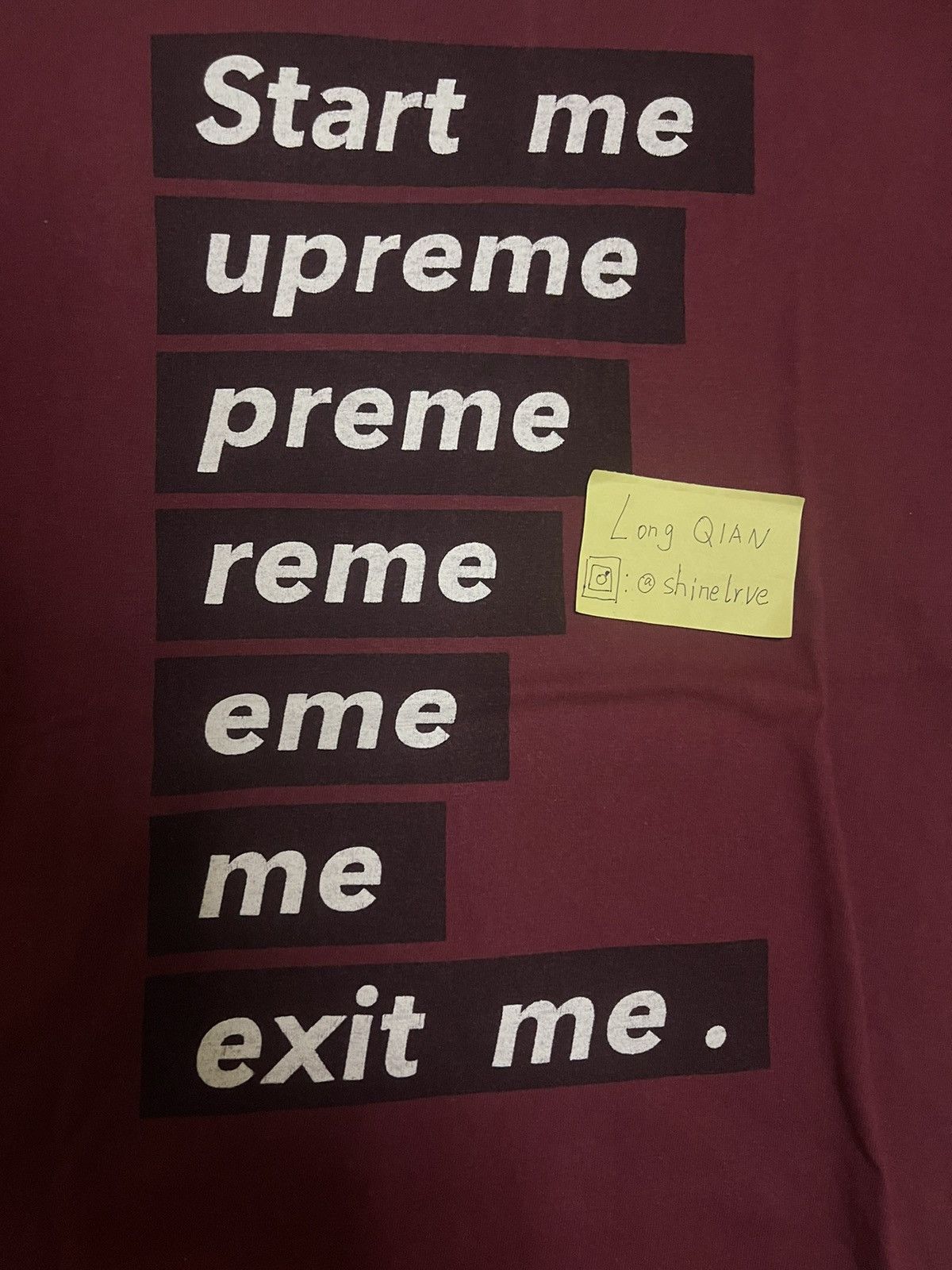 Supreme Supreme vintage bamn start me tee Size US M / EU 48-50 / 2 - 5 Thumbnail