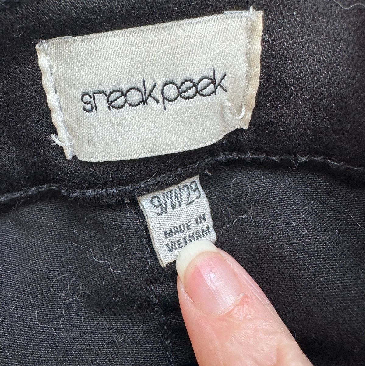 Other Sneak Peak Black Distressed Knee Bootcut Jeans 29 Size 29" - 9 Thumbnail