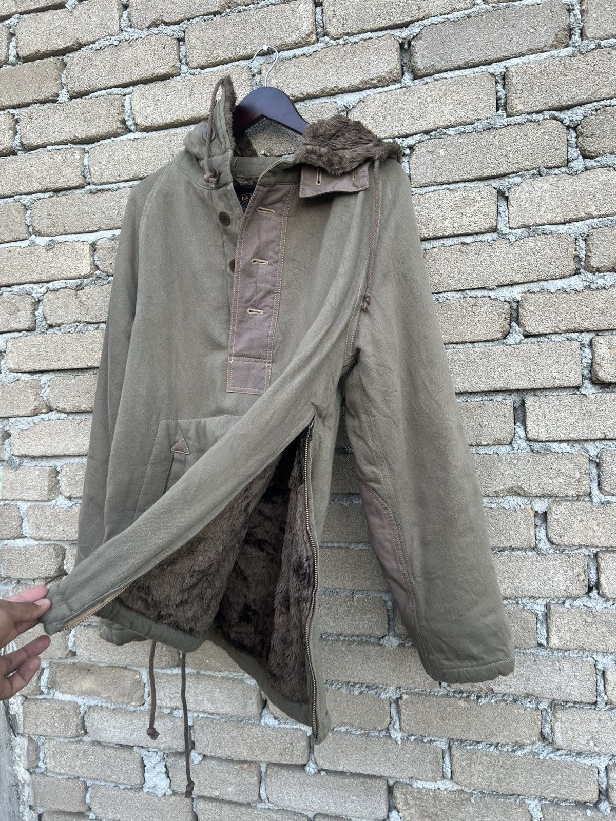 Beams Japan Beams Japan Thermal Insulation Fleece Lined Jacket Hoodie Size US L / EU 52-54 / 3 - 10 Thumbnail