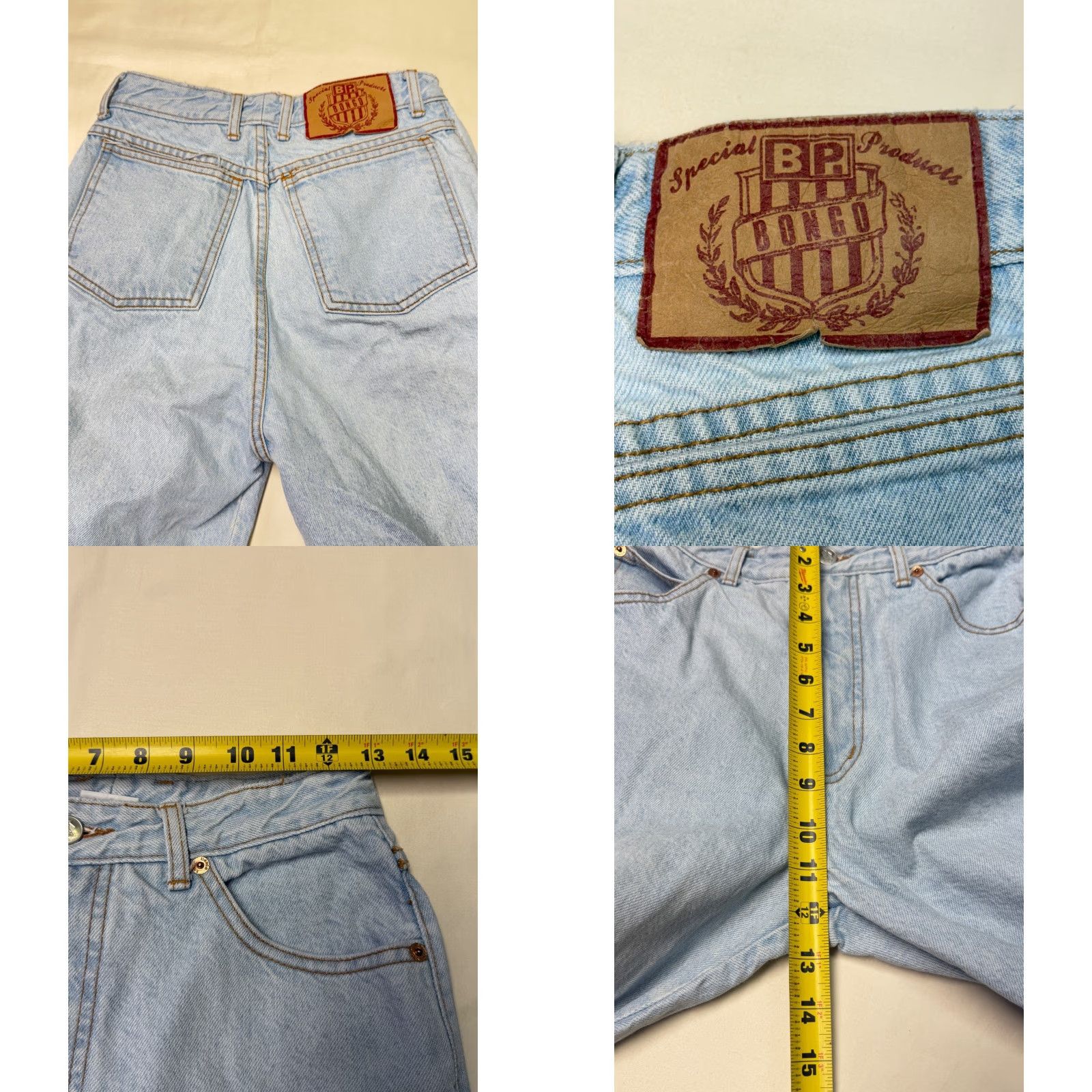 Vintage VINTAGE Bongo Jeans Women High Waisted Light Wash 26x31 Straight XL 90s Womens Jeans Size 40" / US 18 - 8 Thumbnail