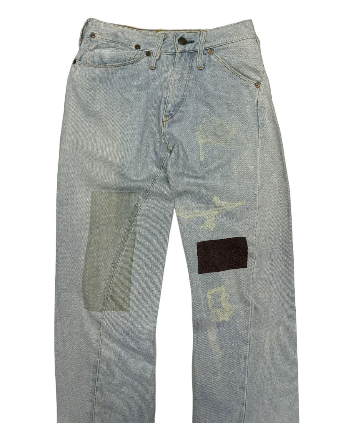 Levi's 🔥LEVIS RED FLARE DISTRESSED DENIM JEANS Size 27" / US 4 / IT 40 - 5 Thumbnail
