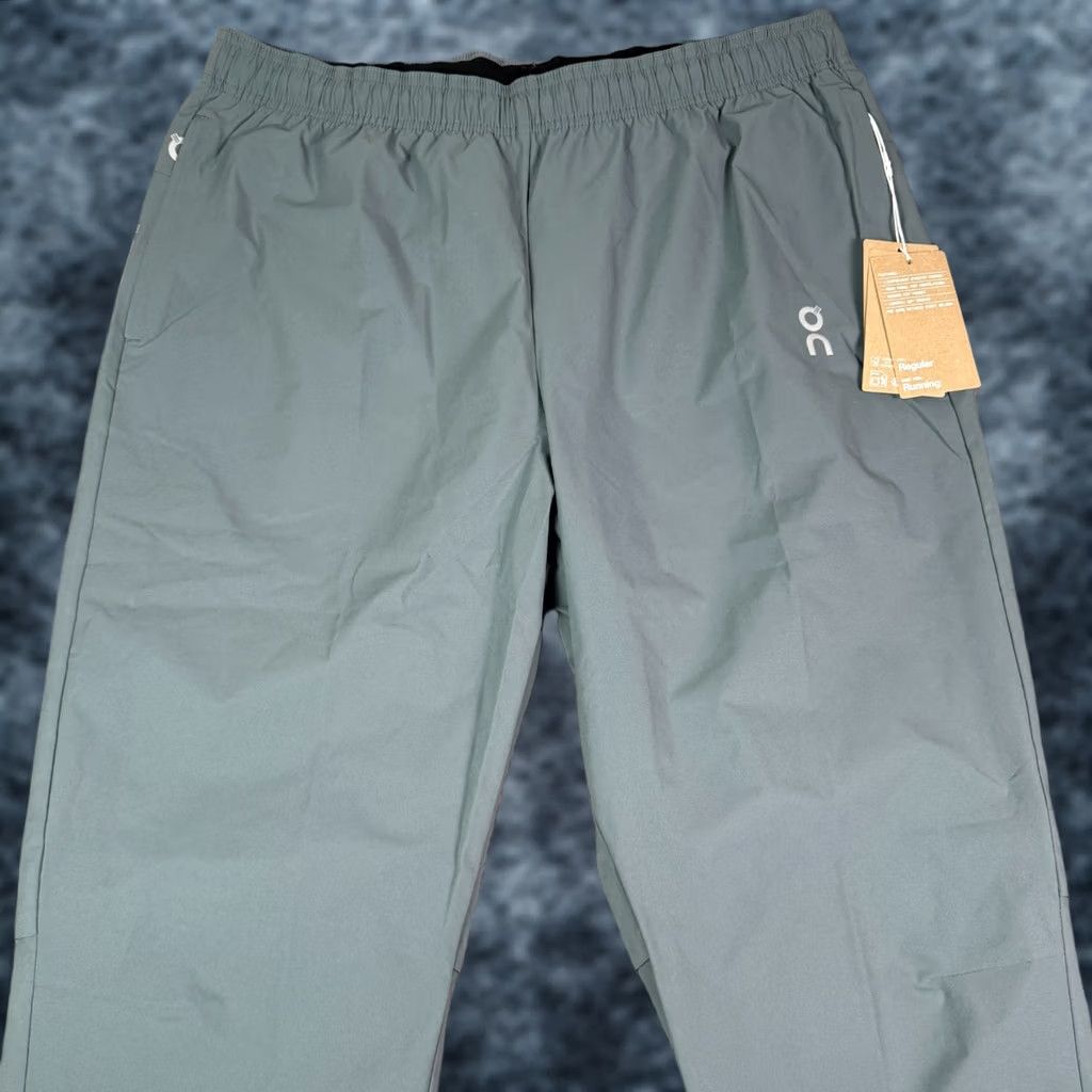 Kith KITH On Core Pants Mens Large Olive Green Track Running Ankle Zip Drawstring NEW Size US 33 - 1 Thumbnail