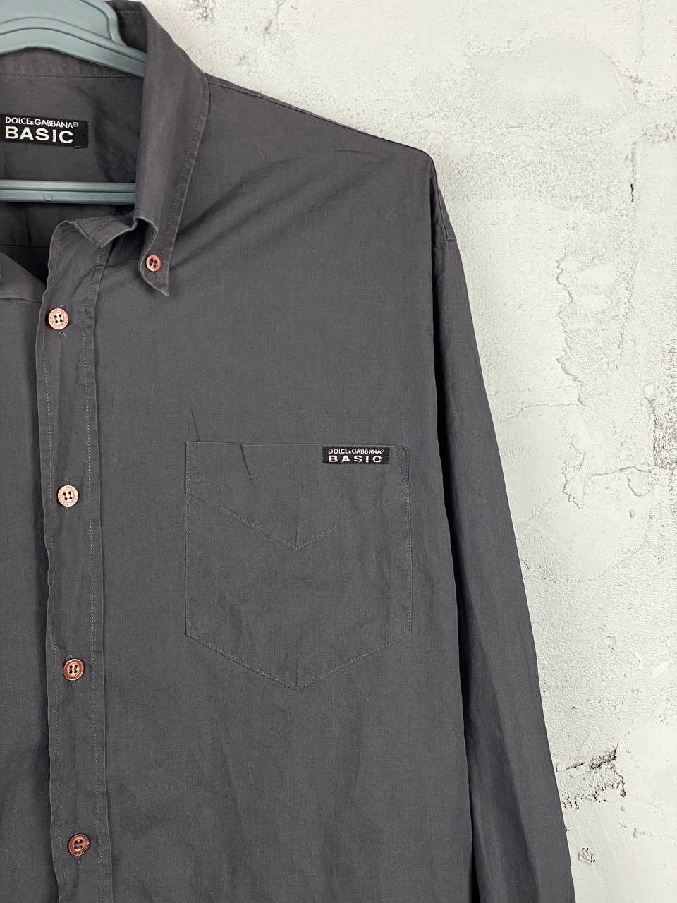 Dolce & Gabbana Dolce Gabbana Basic Grey Button Ups Shirt Size US XL / EU 56 / 4 - 3 Thumbnail