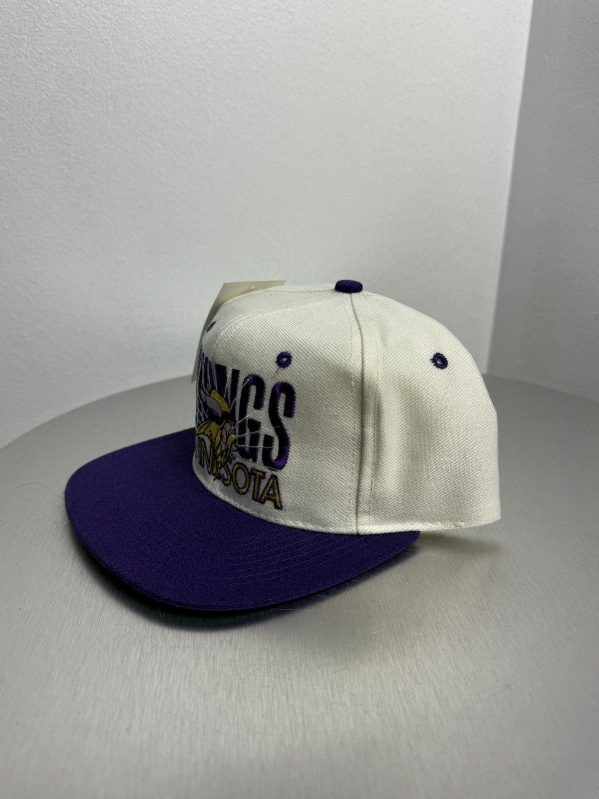 Vintage Vintage 90s Minnesota Vikings NFL SnapBack Hat AJD - NEW Size ONE SIZE - 2 Thumbnail