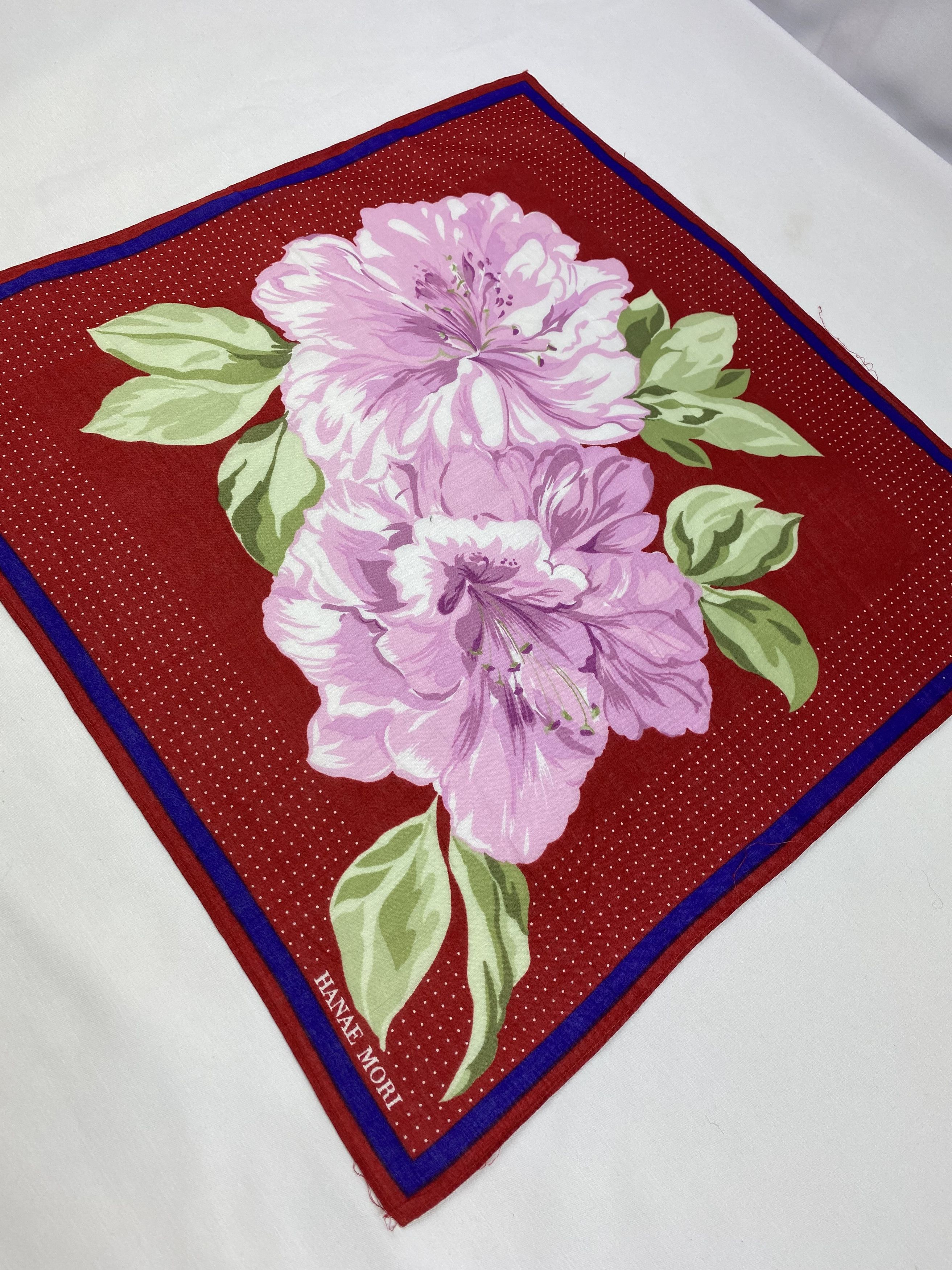 Hanae Mori × Japanese Brand × Vintage Hanae Mori Handkerchief / Bandana / Neckerchief Size ONE SIZE - 4 Thumbnail