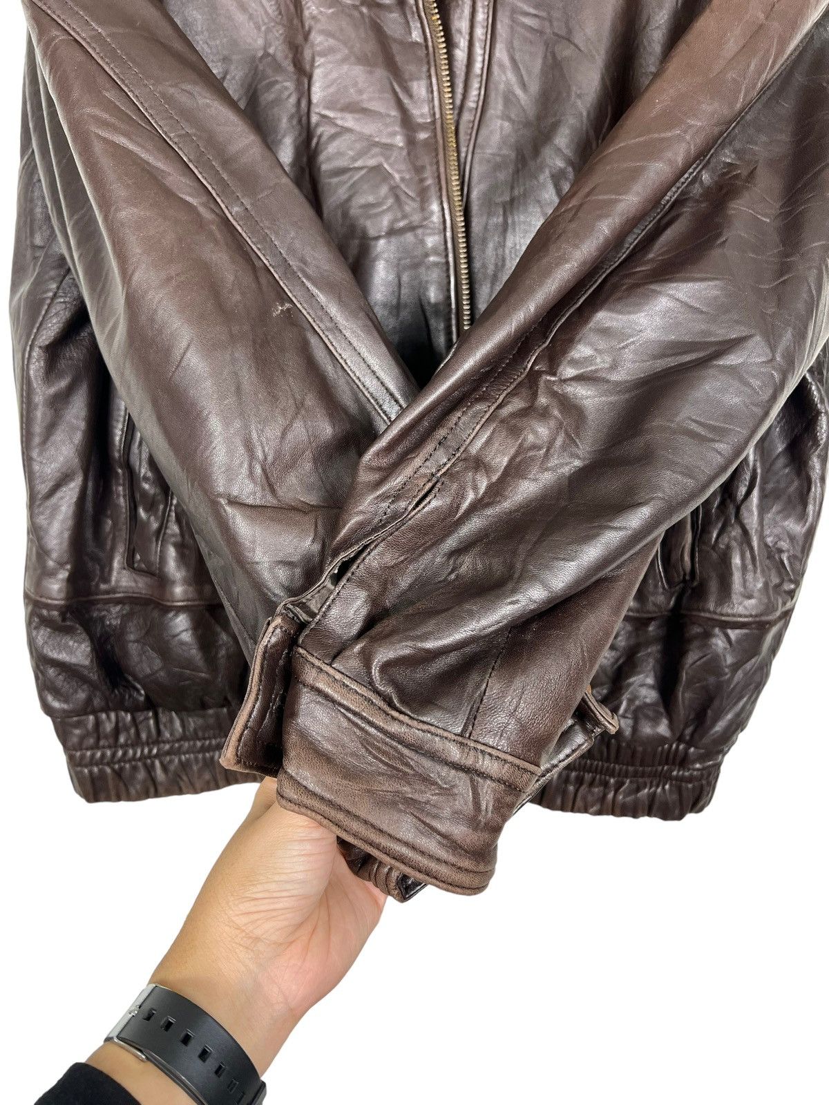 Designer 🔥 VINTAGE RICARD PELLS LEATHER JACKET MADE IN SPAIN Size US M / EU 48-50 / 2 - 12 Thumbnail