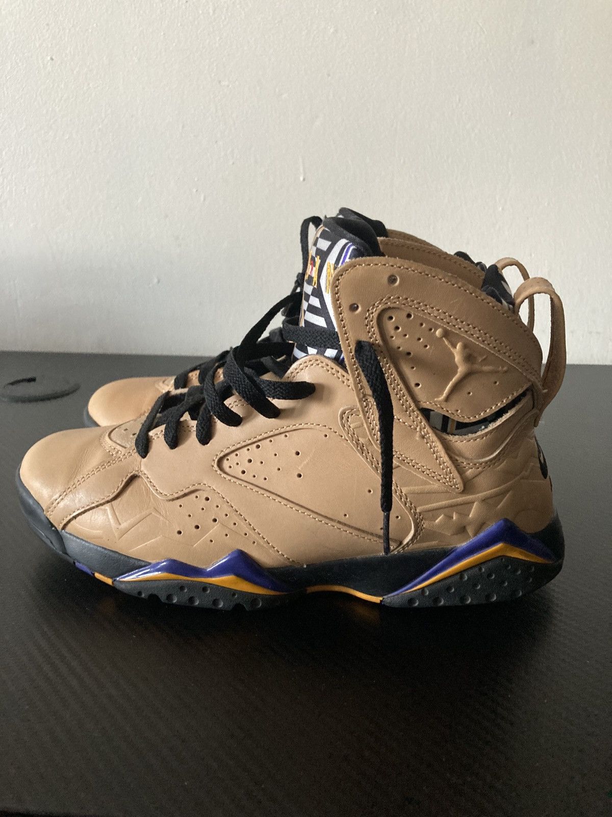 Jordan Brand Jordan Men's 7 Retro Afrobeats Vachetta Tan/Black-Taxi Size US 8.5 / EU 41-42 - 10 Thumbnail