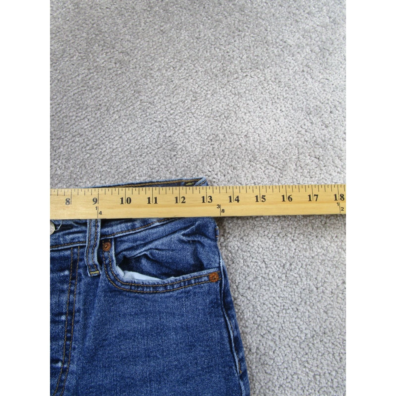 Levi's VINTAGE Levi's Jeans Womens 27 Straight Fit Medium Dark Wash Denim Ripped 90s Girls Size 27" / US 4 / IT 40 - 7 Thumbnail