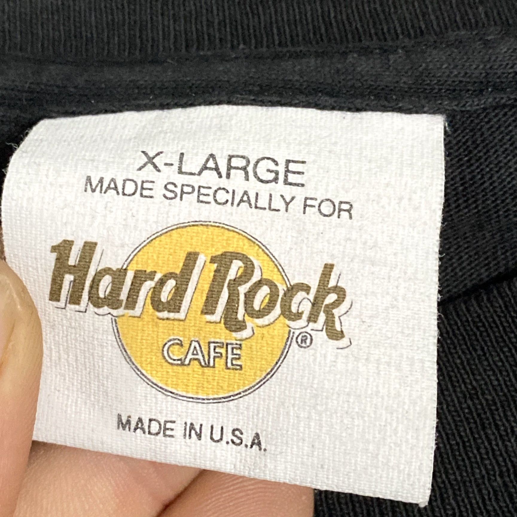 Hard Rock Cafe VINTAGE Hard Rock Cafe T-Shirt Washington Dc USA XL Black Short Sleeve Men 25x28 | Single Stitch Size US XL / EU 56 / 4 - 3 Thumbnail