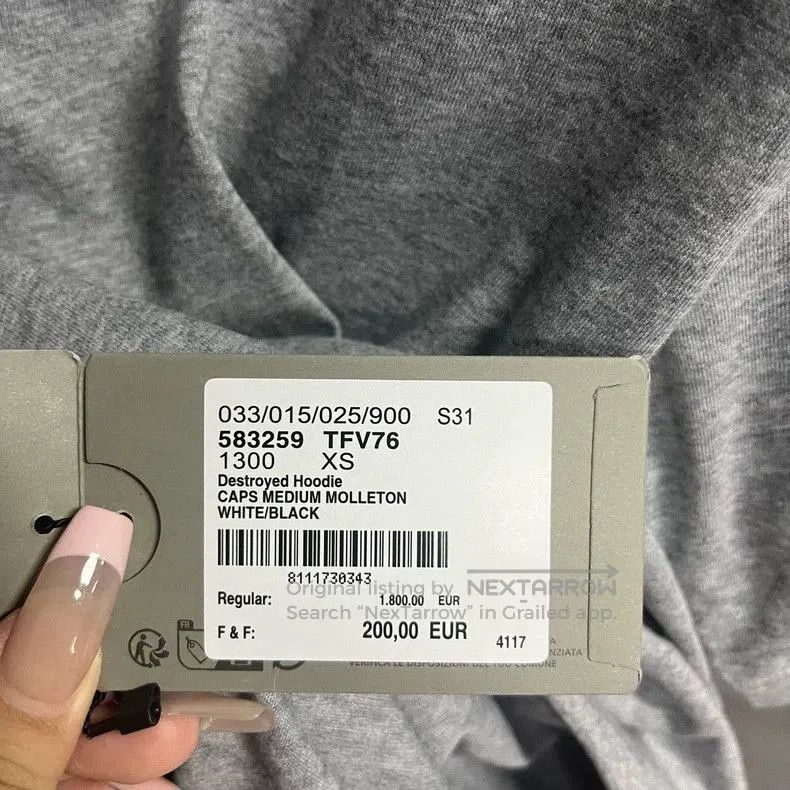 Balenciaga Balenciaga Gray Logo Print Crewneck T-Shirt. Size US XS / EU 42 / 0 - 4 Thumbnail