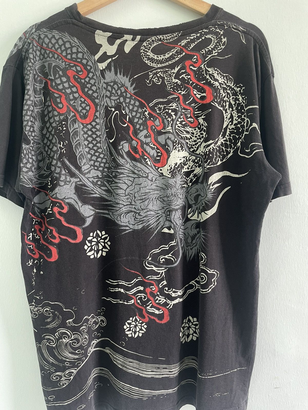 Japanese Brand × Vintage Vintage Overprint Dragon Sukajan Tshirt Size US L / EU 52-54 / 3 - 4 Thumbnail