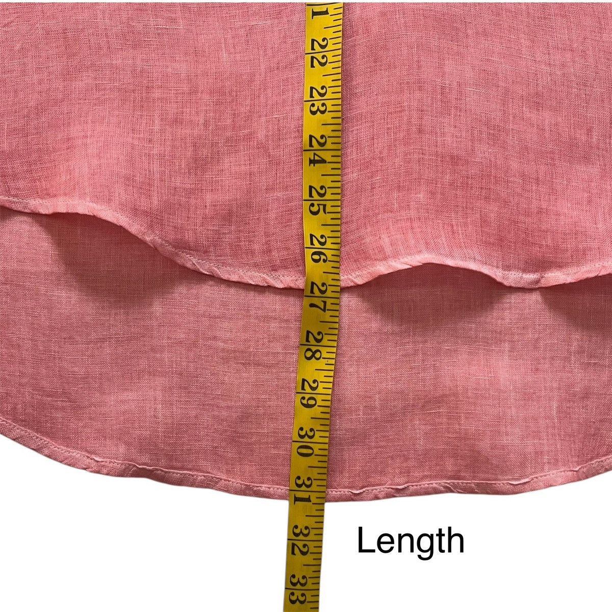 120% Lino 120% Lino Women’s V-Neck Linen Shirt Orange Long Sleeve XL Size XL / US 12-14 / IT 48-50 - 9 Thumbnail
