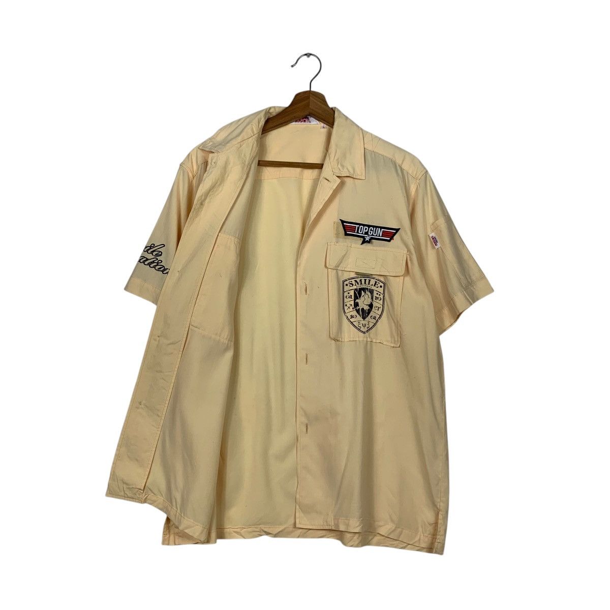 PERSON'S PERSON’S Uniform Top Gun Patches Button Shirt #2067-C90 Size US L / EU 52-54 / 3 - 9 Thumbnail