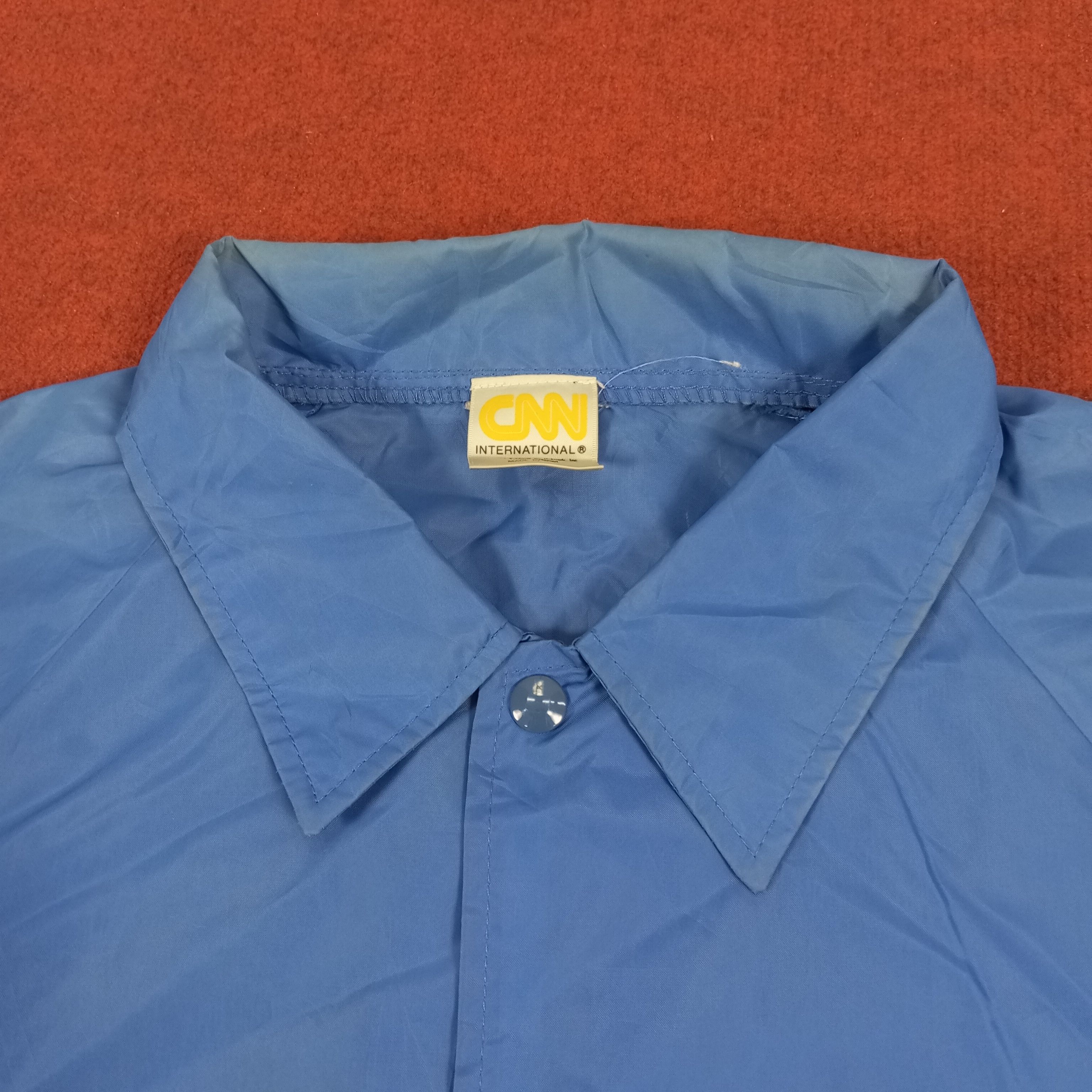 Vintage CNN International American Media News Windbreaker Jacket Size US L / EU 52-54 / 3 - 5 Thumbnail
