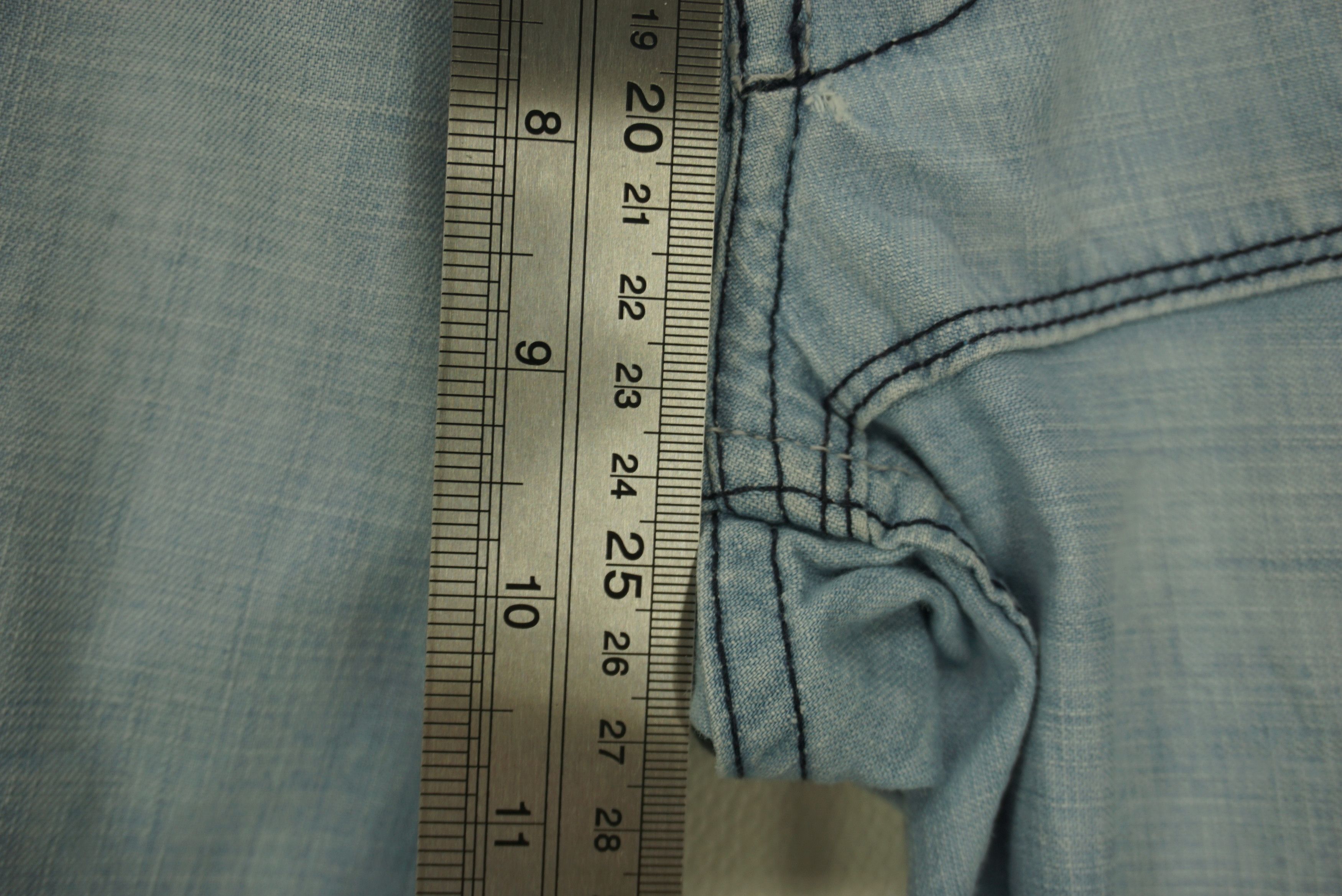 Japanese Brand FREESOUL Jeans fit W33xL35 Low Rise Patchwork Baggy Denim Size US 30 / EU 46 - 7 Thumbnail
