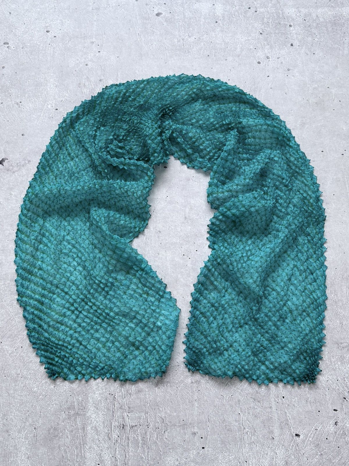 Issey Miyake Issey Miyake Style Shibori Silk Japanese Scarf Size ONE SIZE - 6 Thumbnail