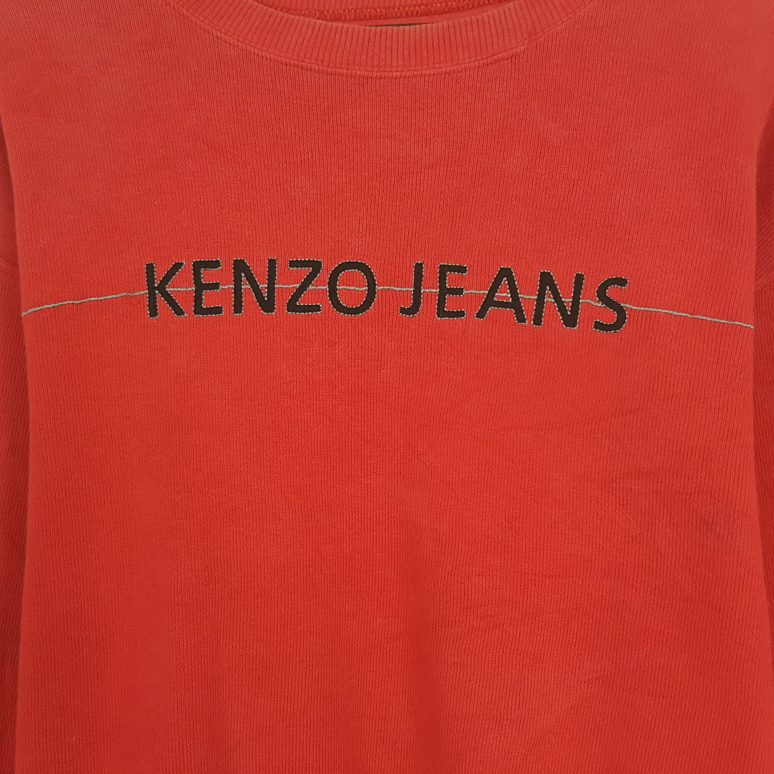 Japanese Brand × Kenzo × Vintage Vintage Kenzo Jeans Spell Out Sweatshirt Size US L / EU 52-54 / 3 - 4 Thumbnail