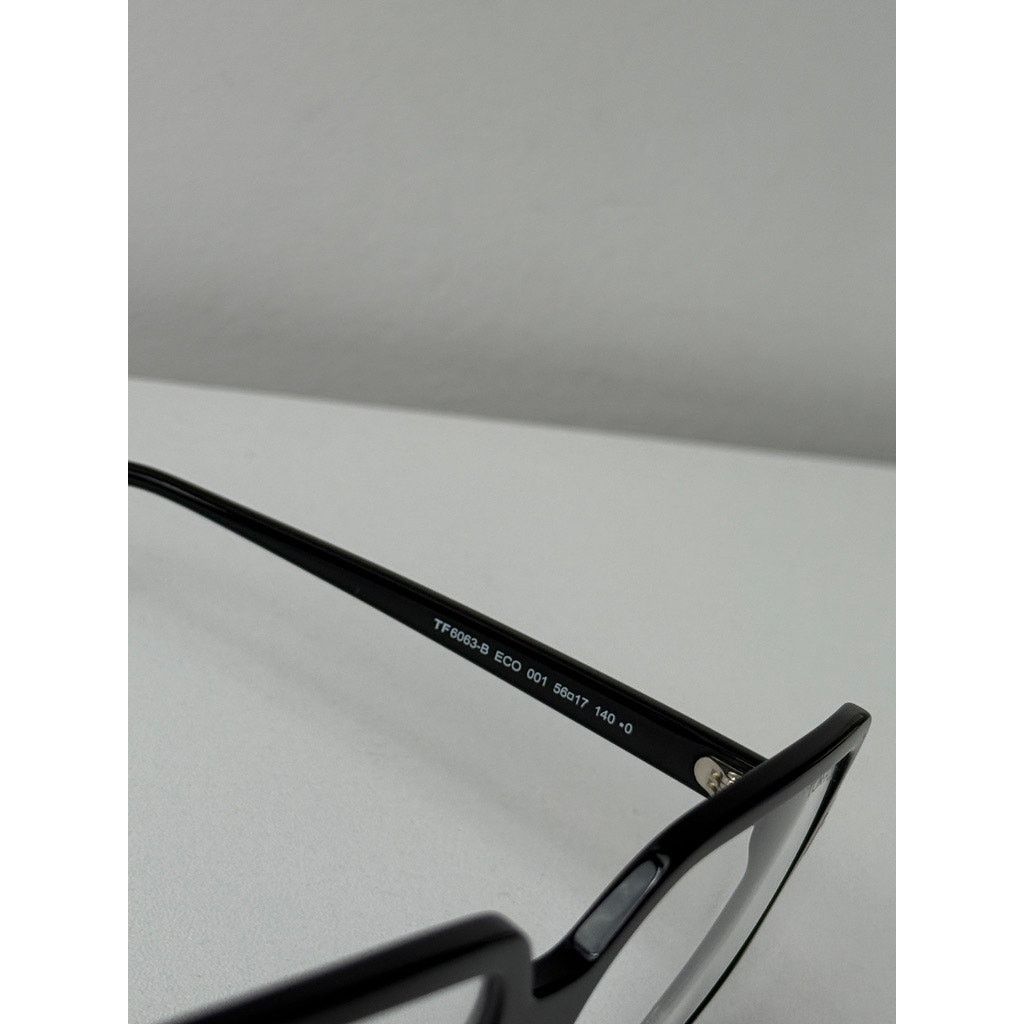 Tom Ford NEW Tom Ford FT6063-B 001 Square Bluelight Frames in Black Size ONE SIZE - 8 Thumbnail