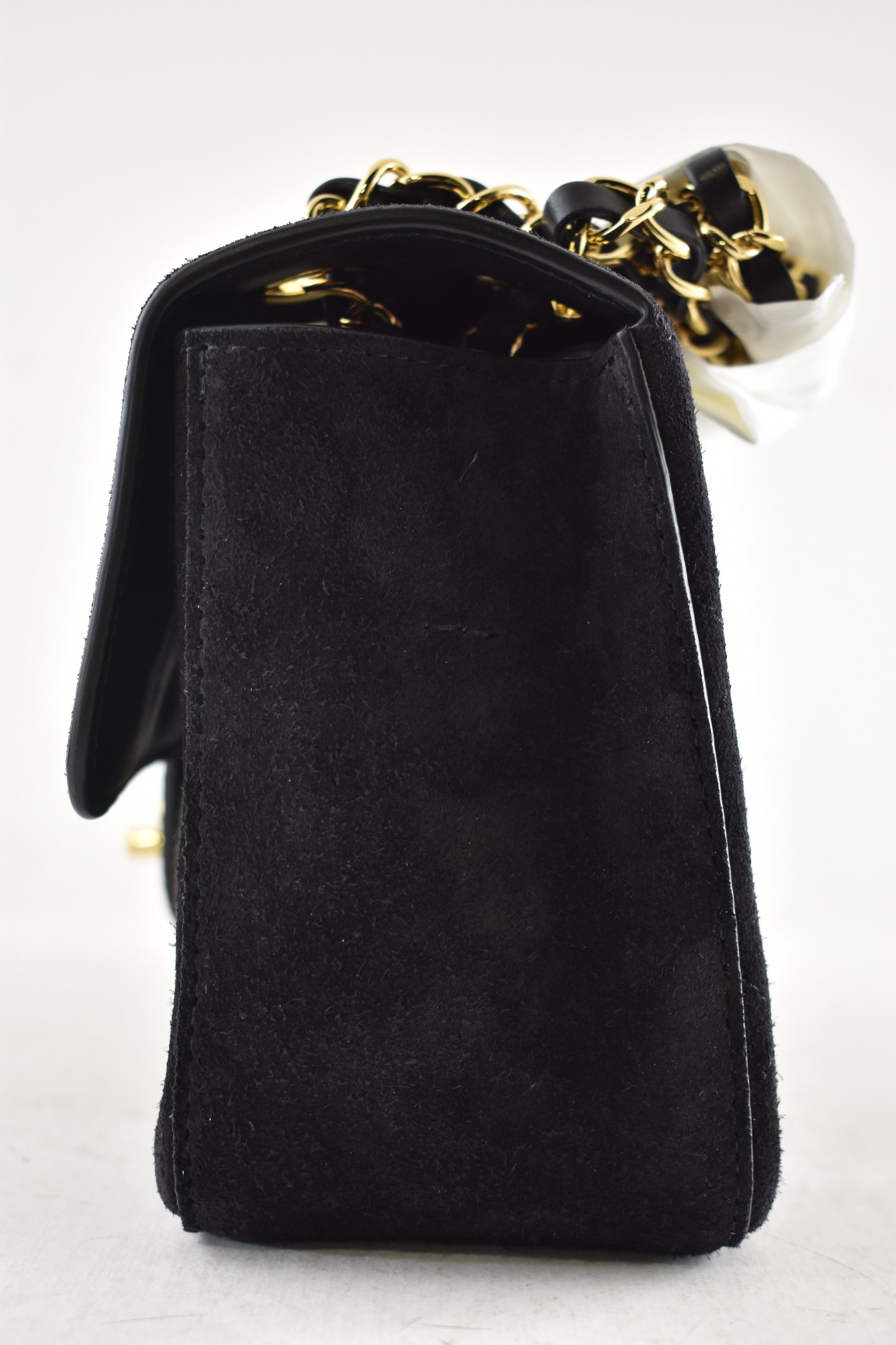 Chanel 26S Maxi Souplissimo Small Medium Suede CC Logo Flap Bag Size ONE SIZE - 8 Thumbnail