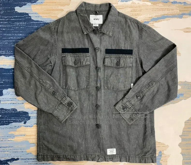 Wtaps Wtaps Dark gray two-pocket shirt Size US M / EU 48-50 / 2 - 1 Thumbnail