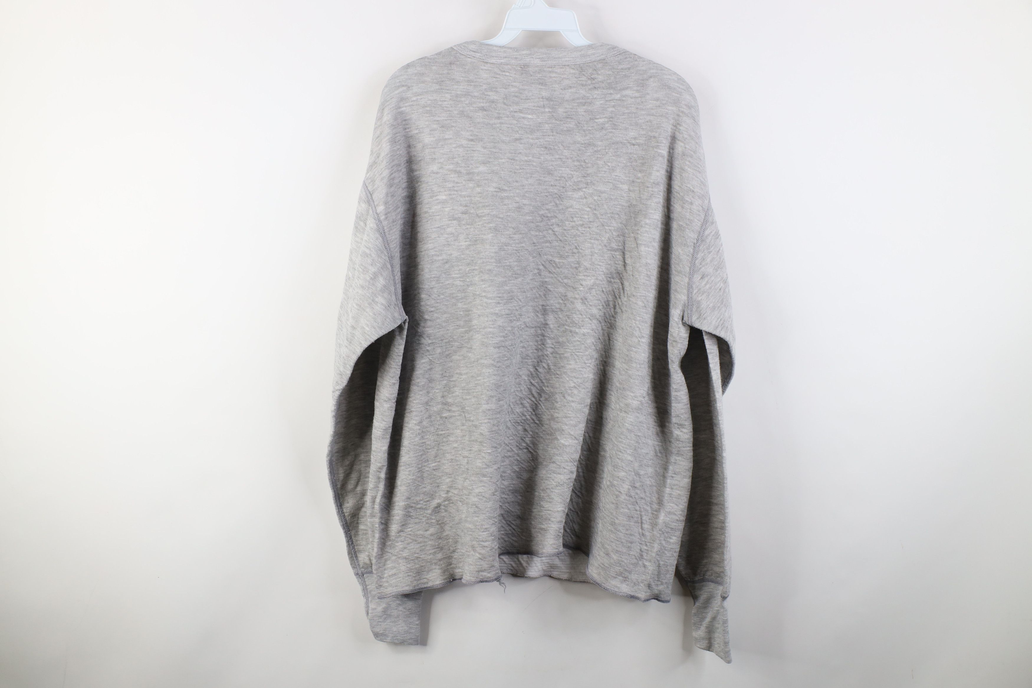 Vintage Vintage 90s Wall Thermal Knit Long Sleeve T-Shirt Gray Size US XL / EU 56 / 4 - 7 Thumbnail