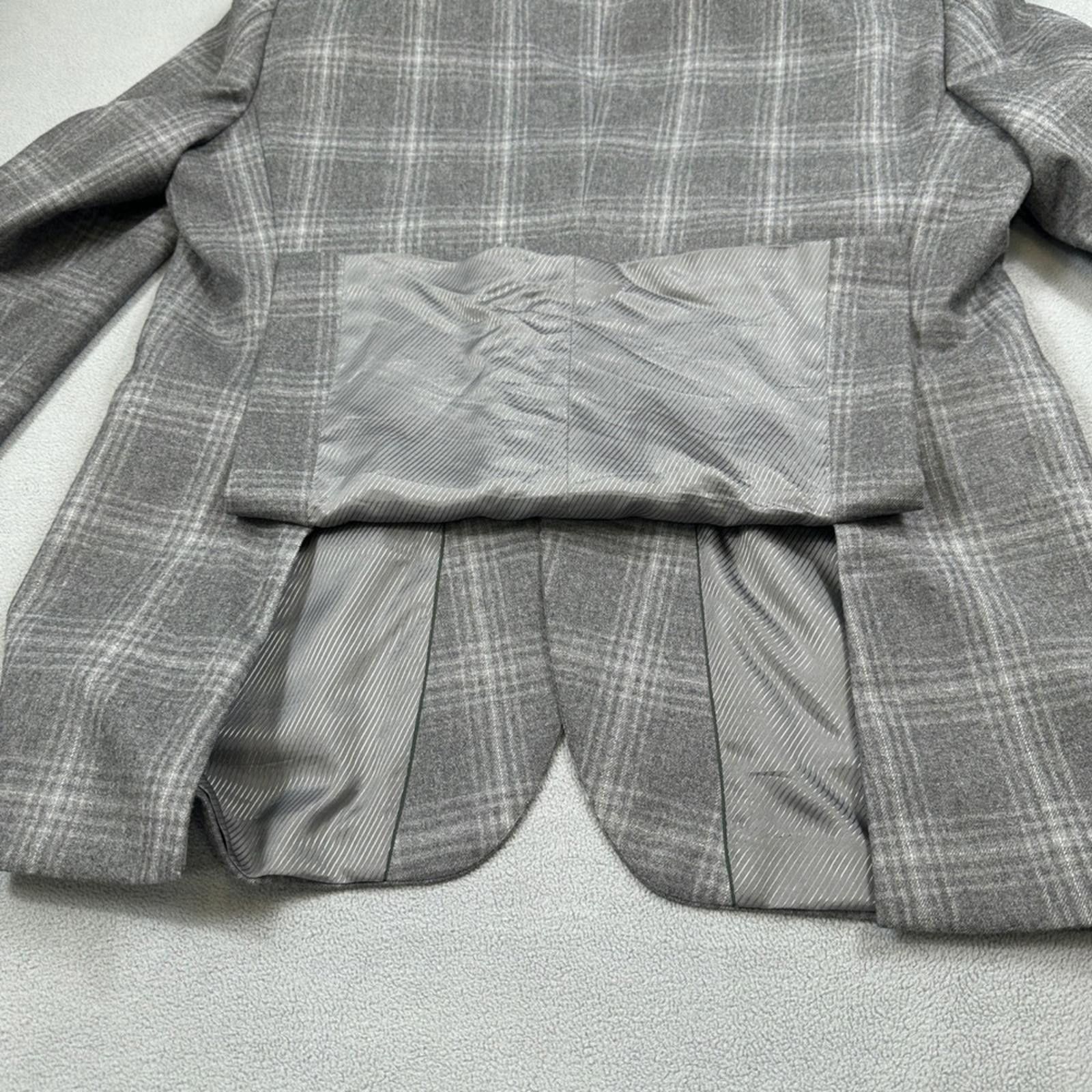 Hugo Boss Hugo Boss Blazer Mens 42R The Crowley 2 Gray Sport Coat Suit Size 42R - 11 Thumbnail