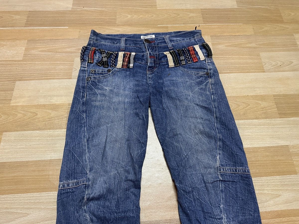 Japanese Brand × Tornado Mart Rare 🔥Double waist Leg twisted Denim Size US 32 / EU 48 - 4 Thumbnail