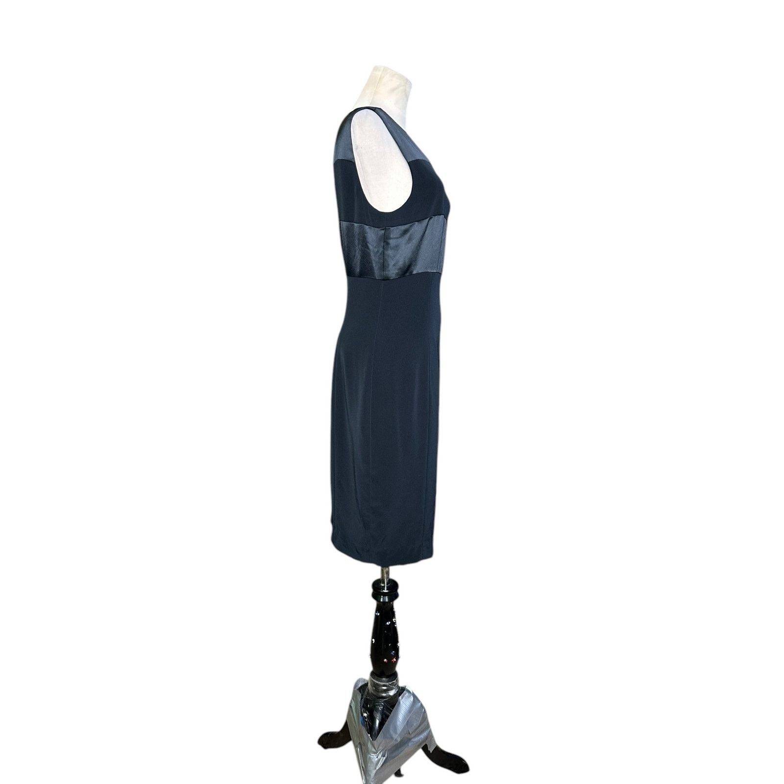 Jones New York JONES NEW YORK black sheath cocktail dress size 10 Size L / US 10 / IT 46 - 7 Thumbnail