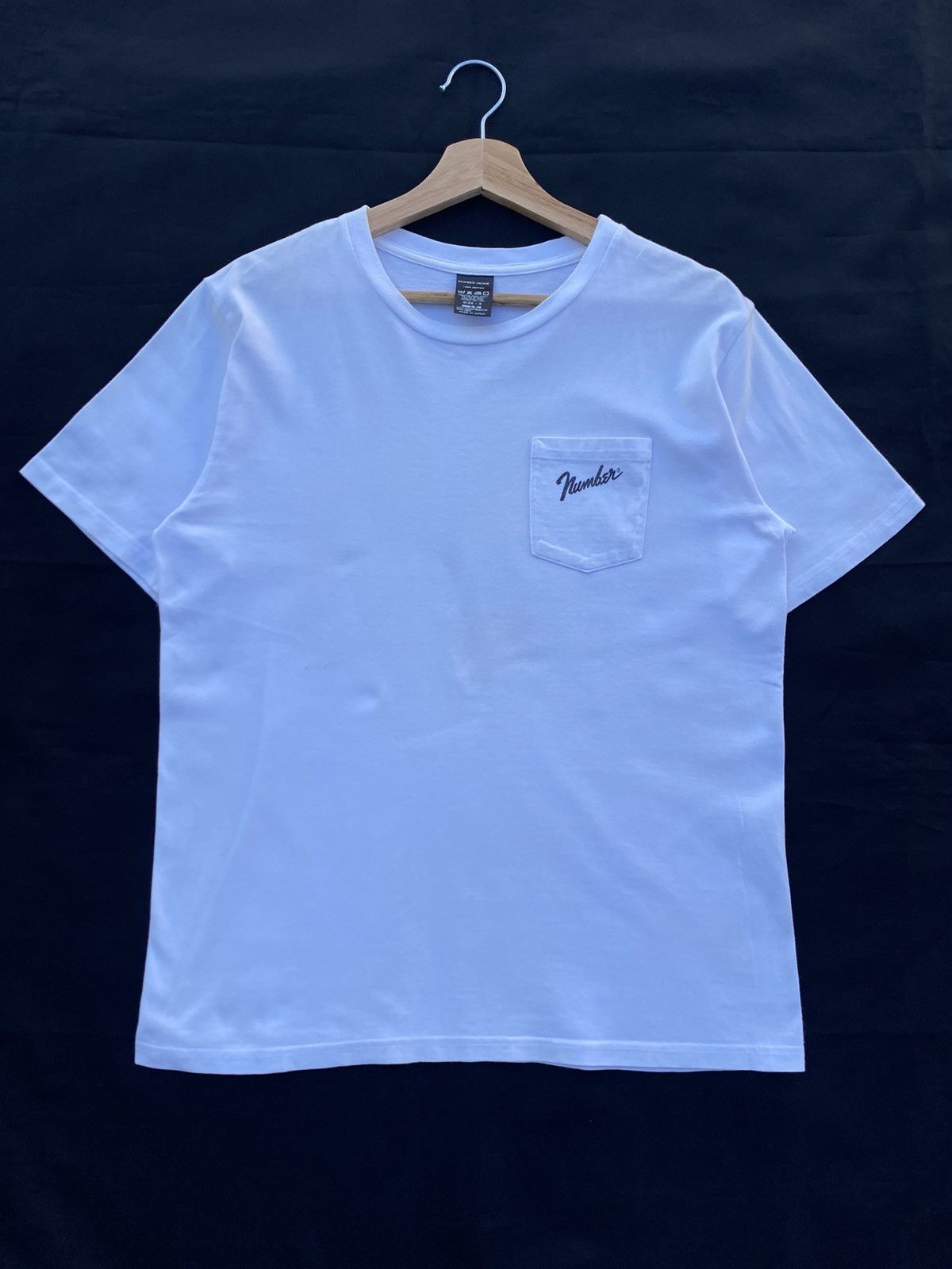 Number (N)ine Rare Number Nine Takahiromiyashita Small Logo Pocket Tee Size US M / EU 48-50 / 2 - 3 Thumbnail