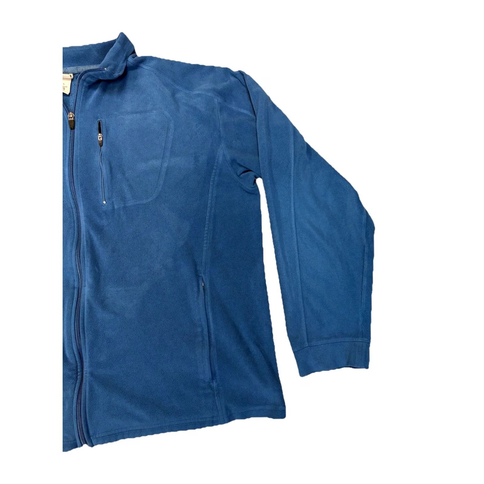 Vintage L.L. Bean Blue Fleece Full Zip Men’s Size XL Regular Full Zip Mock Neck Sweater, Blue, Polyester, Fleece - Men, Regular, 0 DNF2 Size US L / EU 52-54 / 3 - 3 Thumbnail