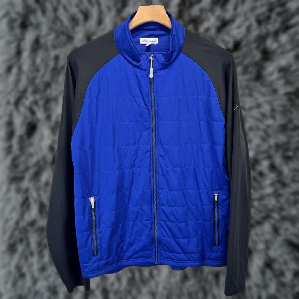 Peter Millar Peter Millar Jacket Mens Large Blue Black Hyperlight Quilted Full Zip Size US L / EU 52-54 / 3 - 1 Thumbnail