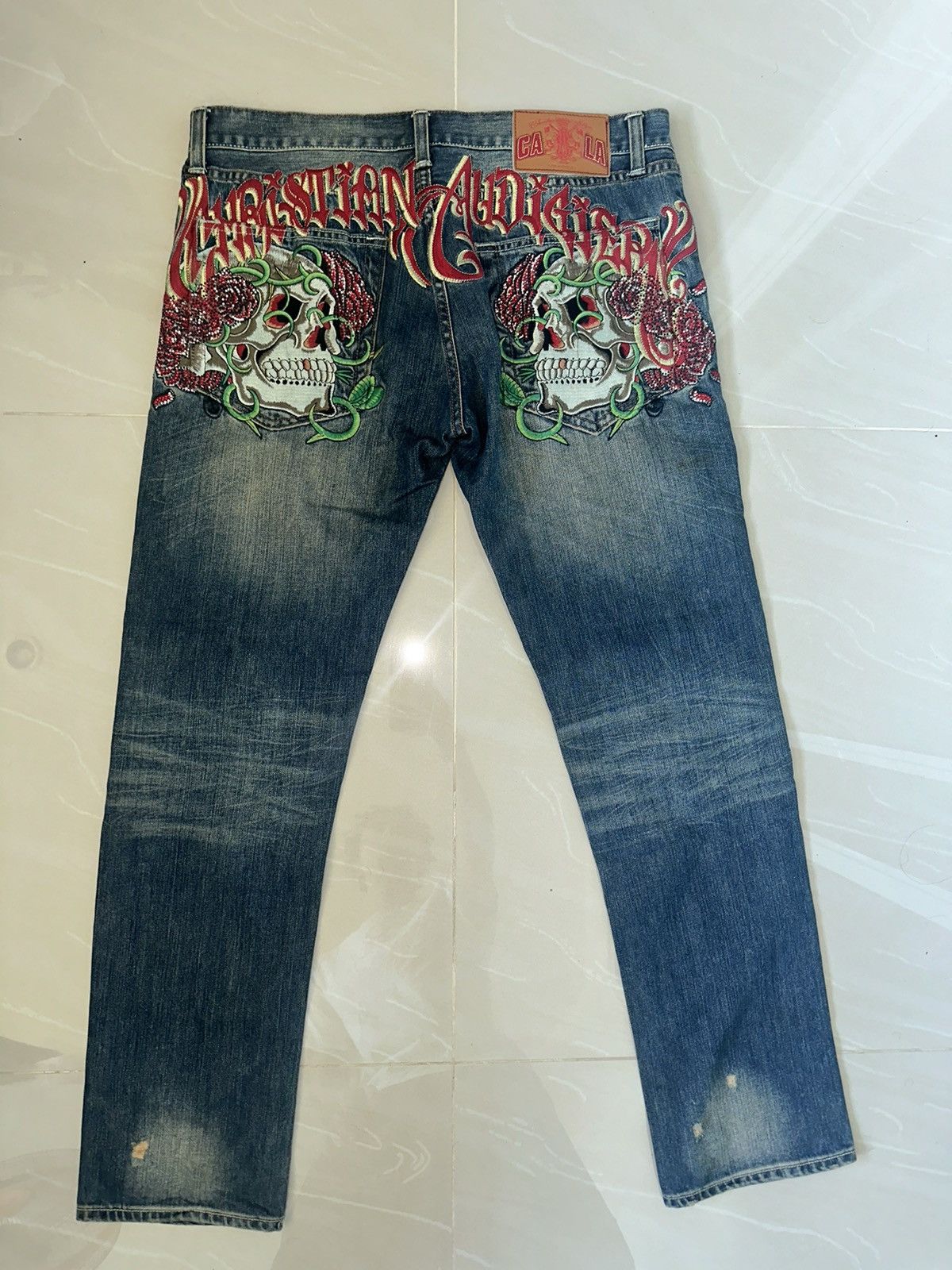 Christian Audigier × Japanese Brand × Vintage Christian Audigier vintage jean Size US 34 / EU 50 - 2 Thumbnail