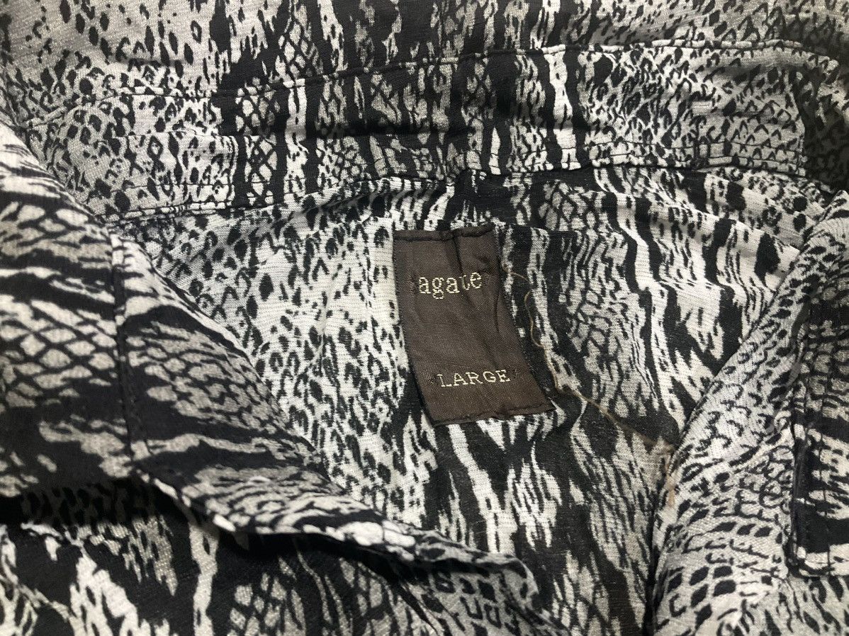 Hysteric Glamour × If Six Was Nine × Japanese Brand 🔥Sick Y2K Agate Snakeskin Rayon Shirt Goth Punk Size US L / EU 52-54 / 3 - 7 Thumbnail