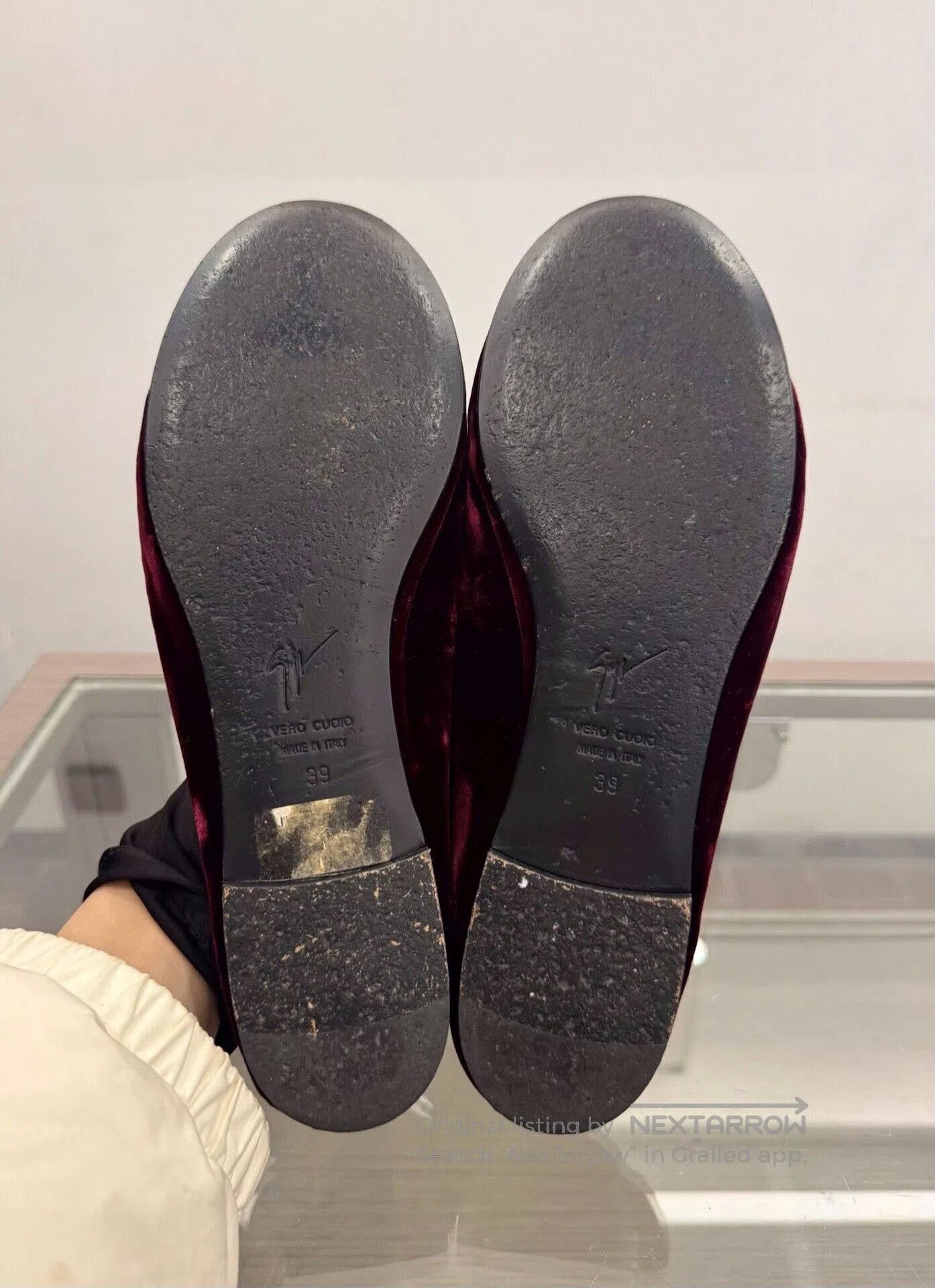 Giuseppe Zanotti Giuseppe Zanotti Red Suede Rhinestone Tassel Loafers. Size US 8 / IT 38 - 5 Thumbnail