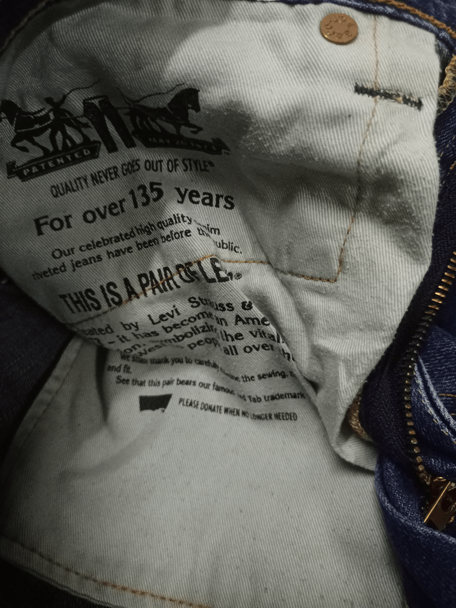 Levi's × Levi's Vintage Clothing Vintage Levis 502 Painted Mud Wash Baggy Jeans Size US 35 - 12 Thumbnail