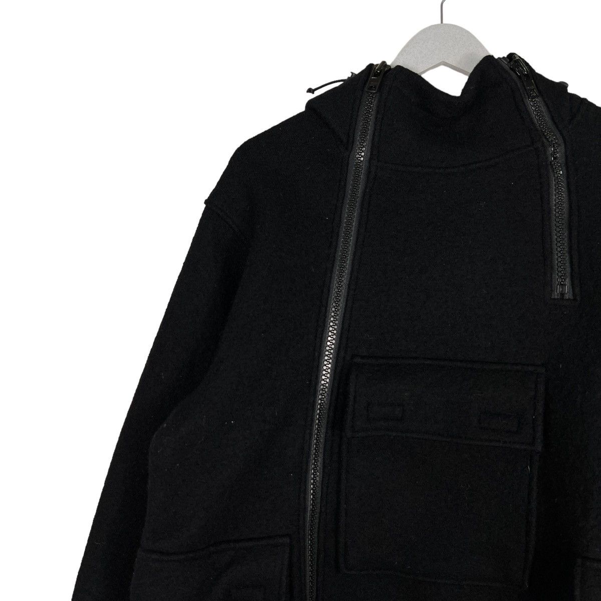 If Six Was Nine 🔥 ALLEN & HANSON WOOL 3 POCKET ASYMMETRICAL ZIPPER JACKET Size US M / EU 48-50 / 2 - 7 Thumbnail