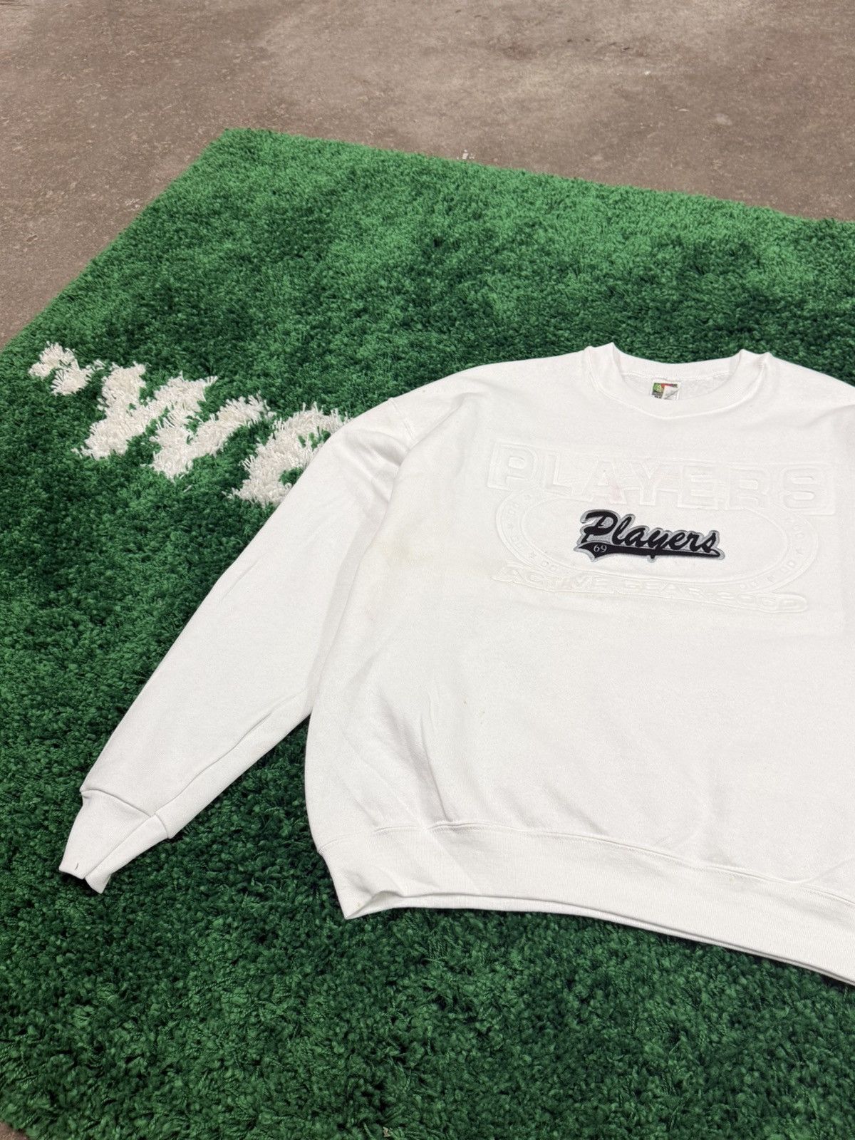Fruit Of The Loom × Vintage Amazing "Players 69" Script Vintage Oversized Sweatshirt XL Size US XL / EU 56 / 4 - 3 Thumbnail