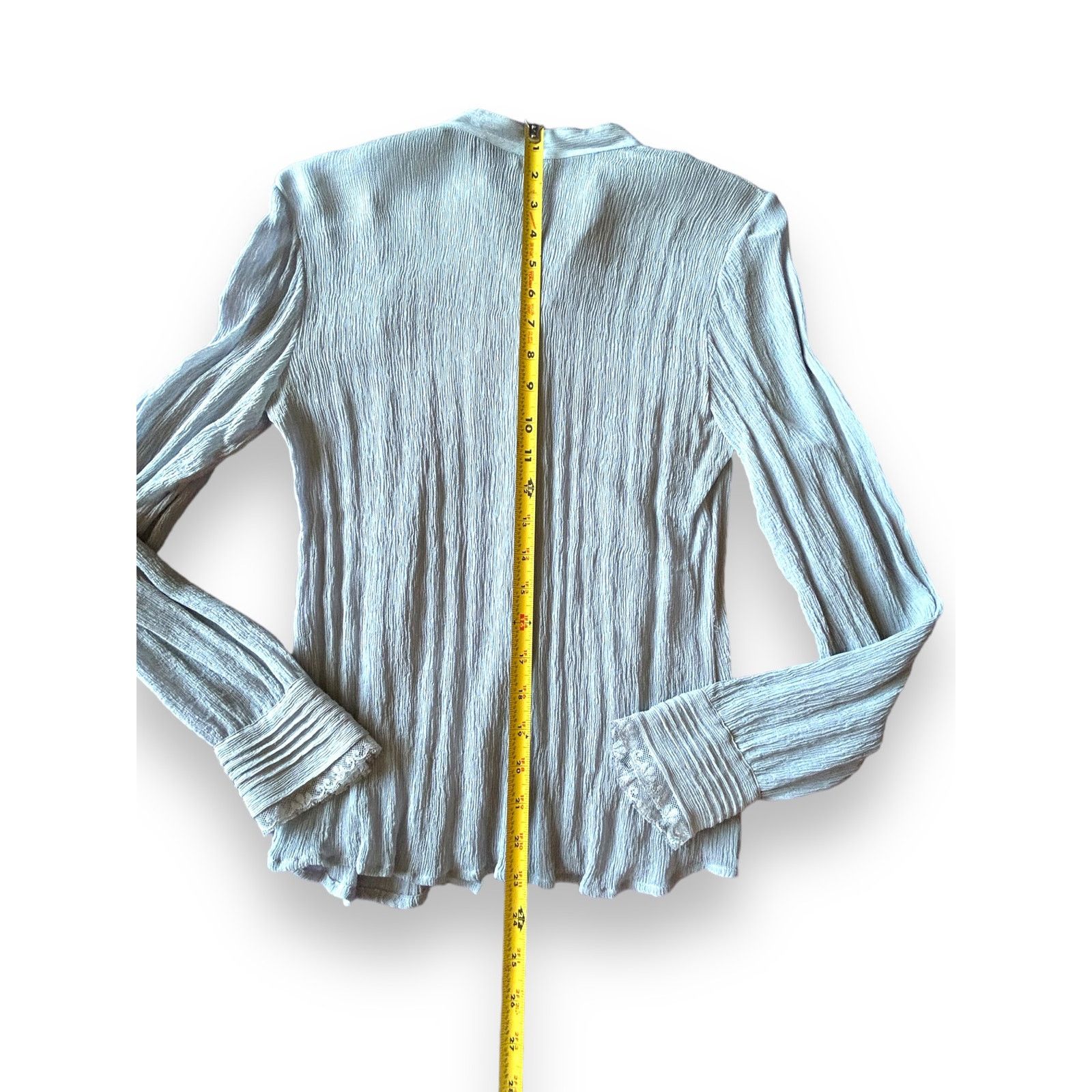 Ann Taylor Women’s Pretty Ann Taylor 100% Silk Blouse | Size 2 Size XS / US 0-2 / IT 36-38 - 6 Thumbnail