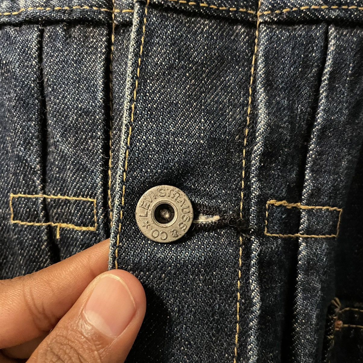 Levi's 1993 Type 1 Big E Made in Japan Denim Jacket Size US S / EU 44-46 / 1 - 3 Thumbnail