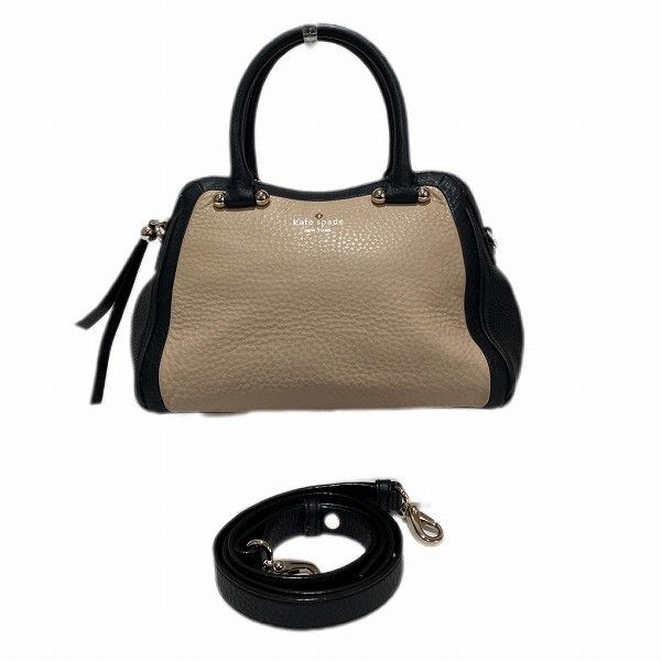 Kate Spade Kate Spade 2Way Leather Bag Leather Shoulder Bag in Black, Women's