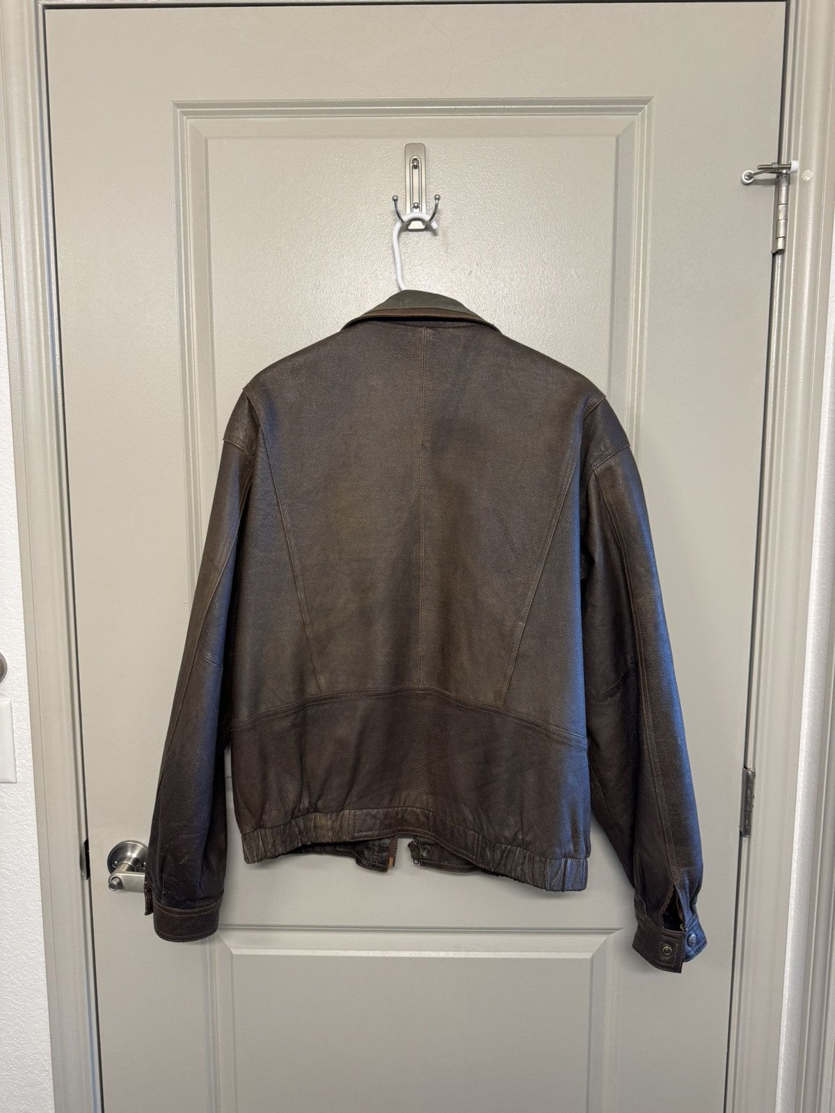 Vintage Vintage Ash Creek Leather Bomber Jacket Size US L / EU 52-54 / 3 - 3 Thumbnail