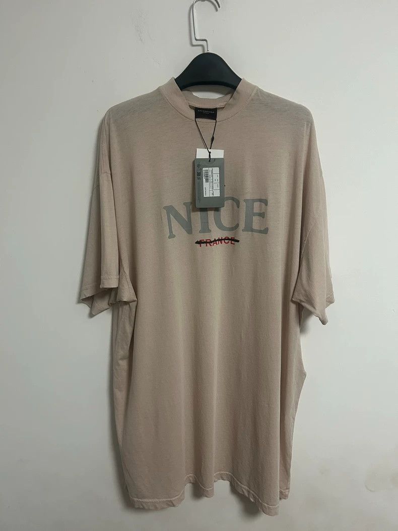 Balenciaga Balenciaga Be Nice Distressed Short Sleeve T-shirt - dmc Size US XS / EU 42 / 0 - 1 Thumbnail