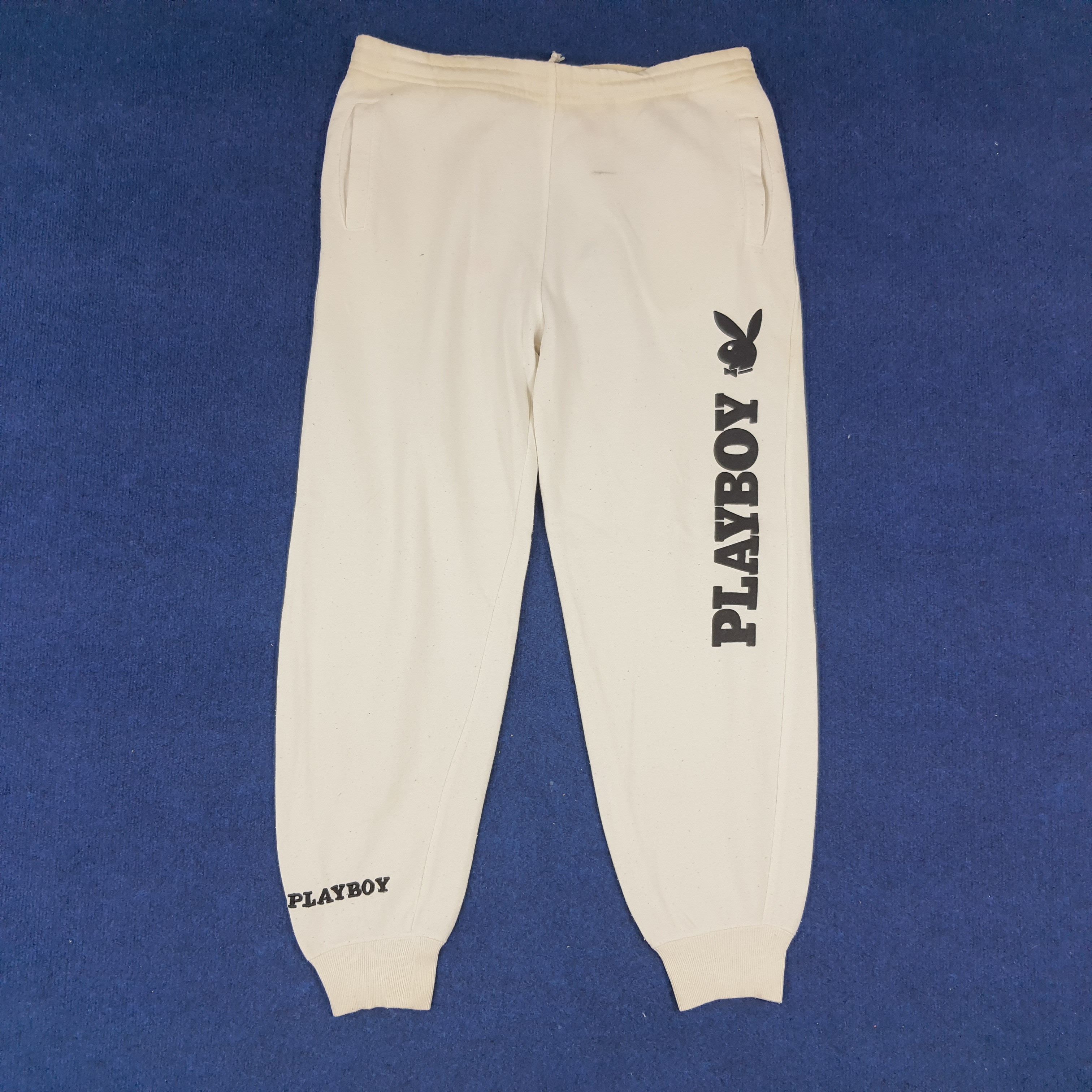 Playboy × Vintage Vintage PLAYBOY Sweat Jogger Pants Size US 34 / EU 50 - 1 Thumbnail