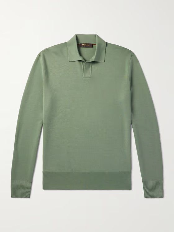 Loro Piana o1w1db10724 Polo Shirt in Light Green Size US S / EU 44-46 / 1 - 1 Thumbnail